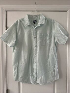 Men’s Patagonia Light Mint Stripe Short-Sleeve Button-Down Shirt